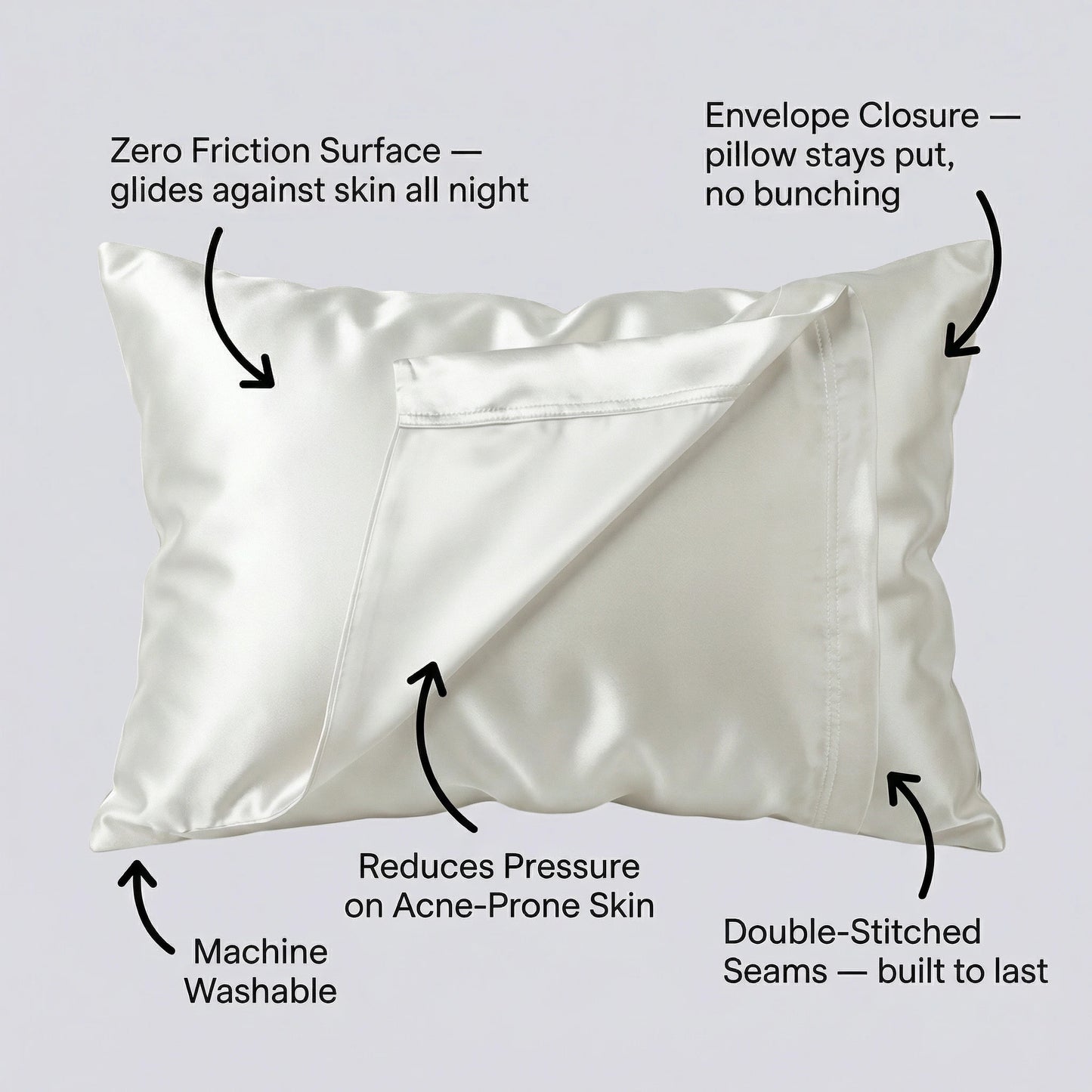 ELORA™ Organic Silk Pillowcase