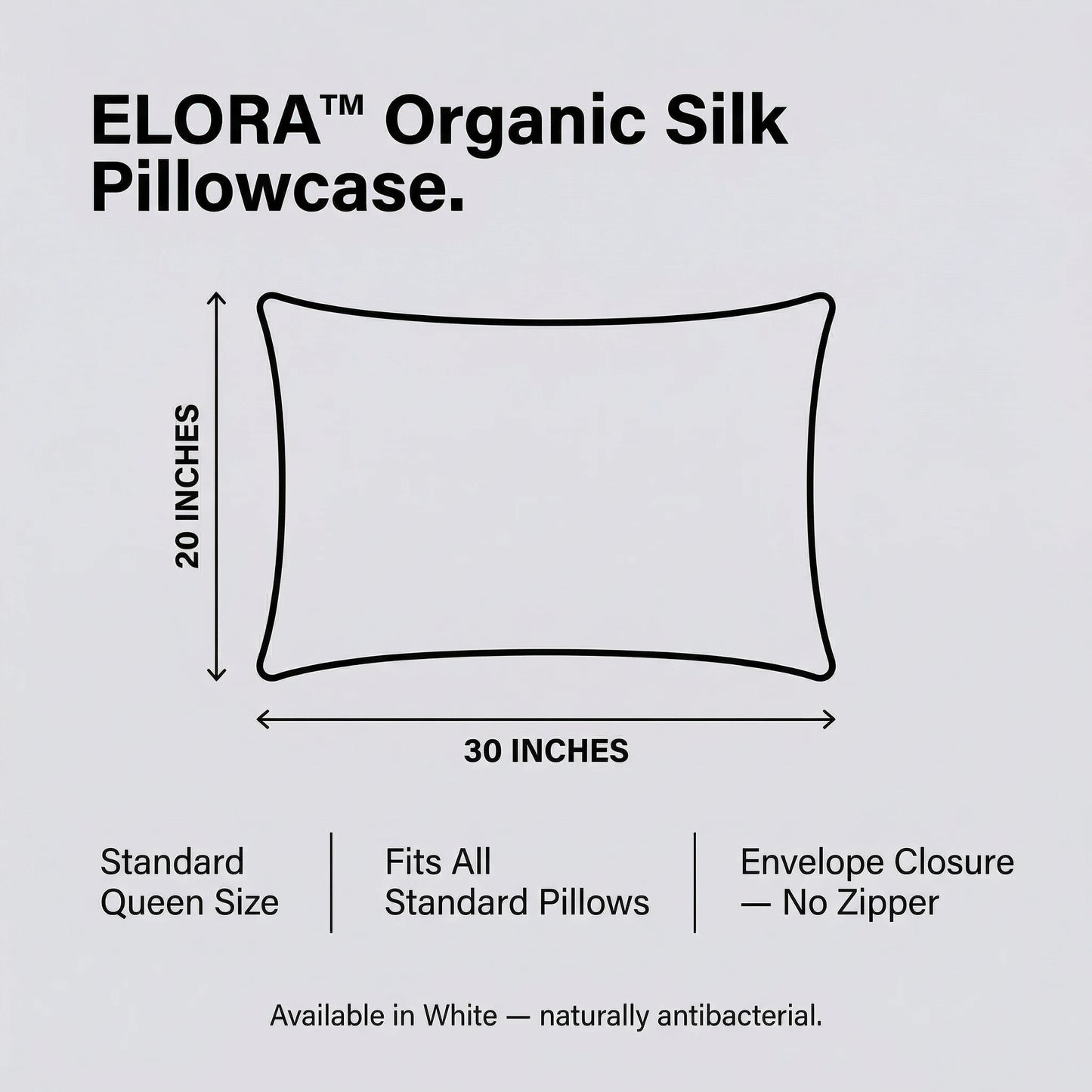 ELORA™ Organic Silk Pillowcase